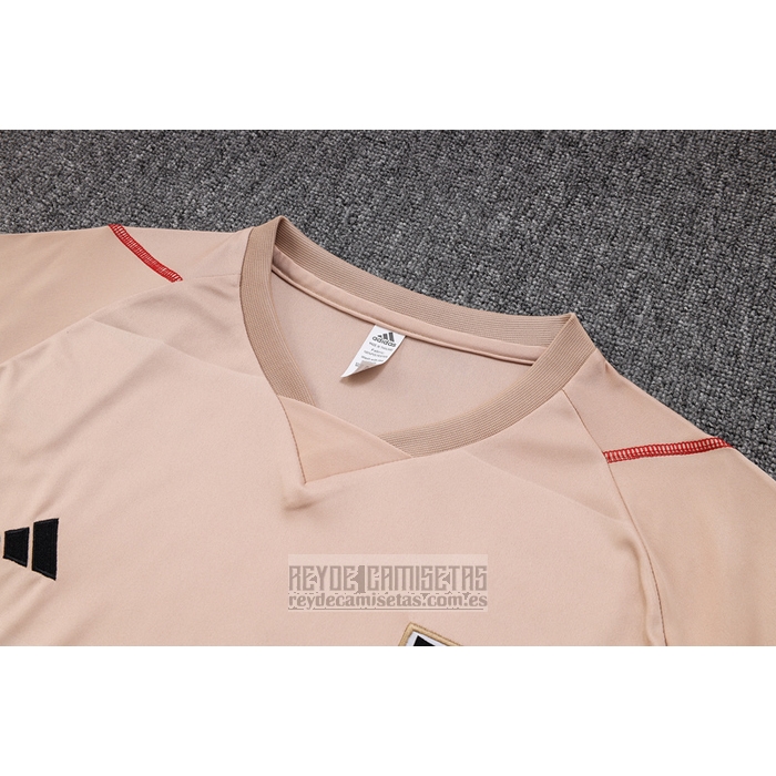 Chandal del Sao Paulo Manga Corta 2023-2024 Amarillo - Pantalon Corto